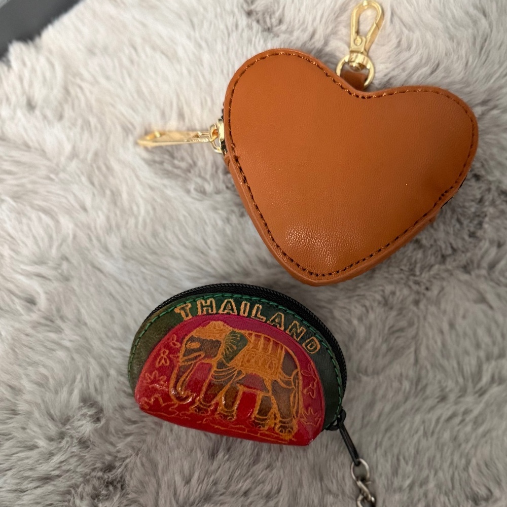Coin purses, leather both included